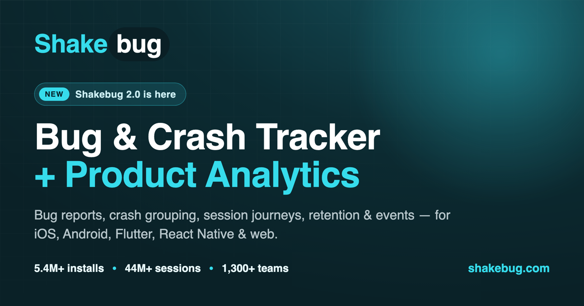 Bug & Crash Reporting SDK for iOS, Android, Flutter & React Native ...